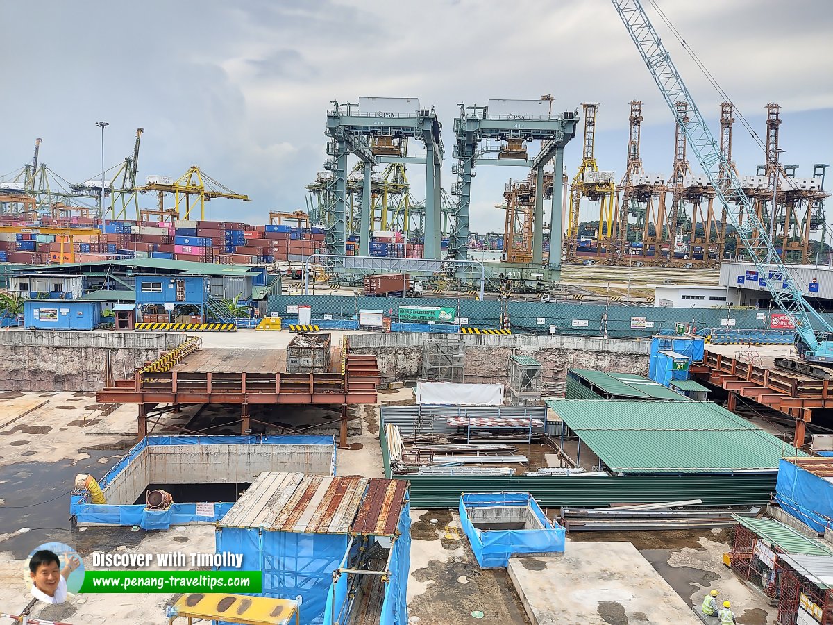 Keppel MRT Station under construction