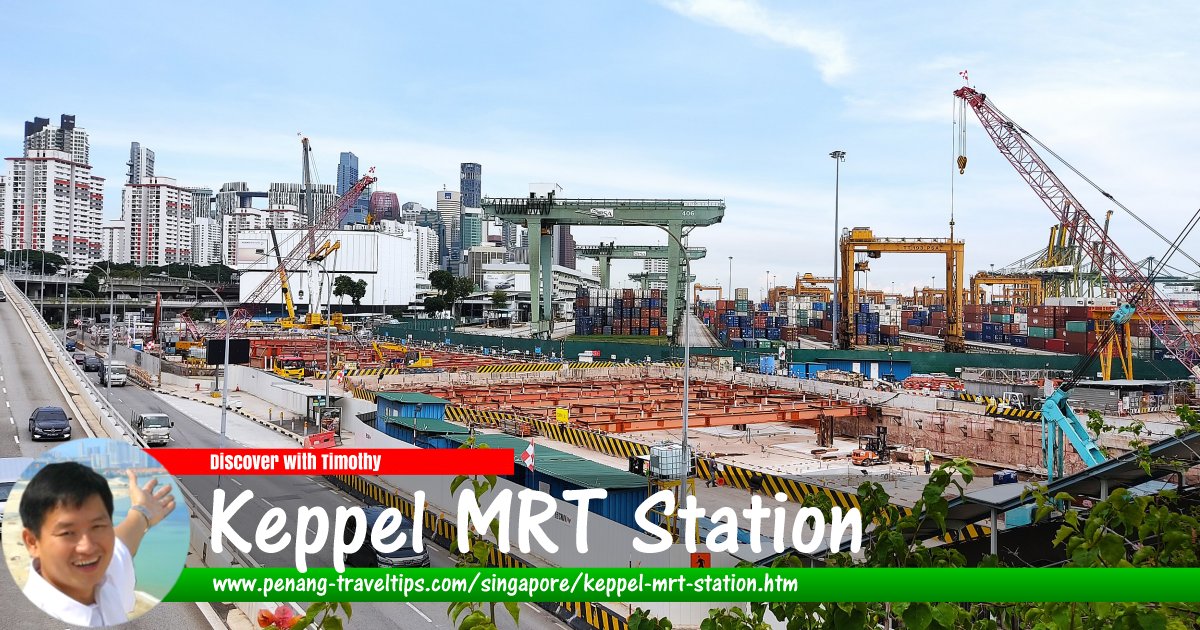 Keppel MRT Station under construction