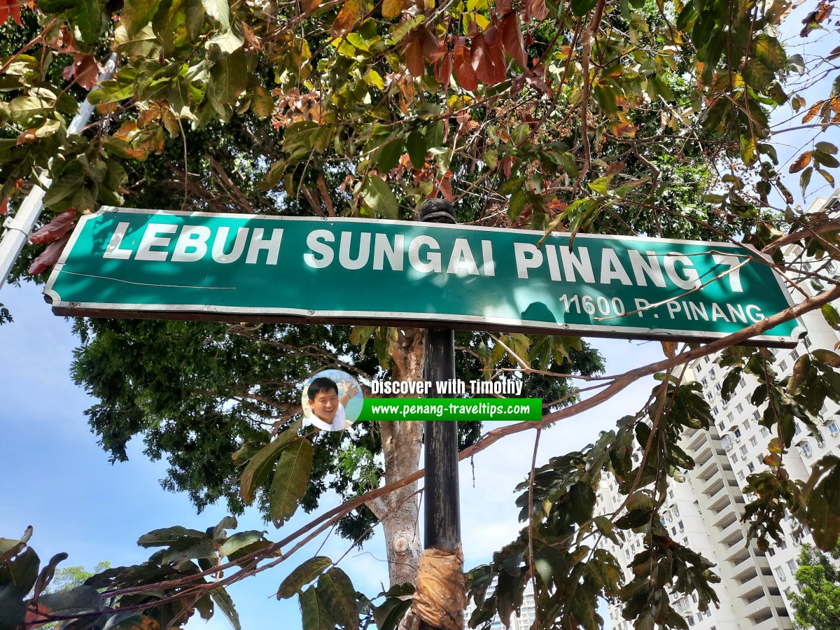 Lebuh Sungai Pinang 7 roadsign