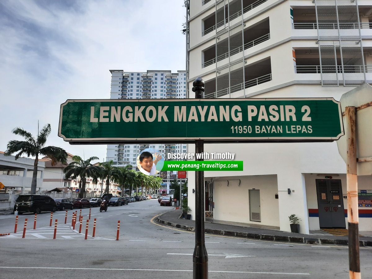 Lengkok Mayang Pasir 2 roadsign