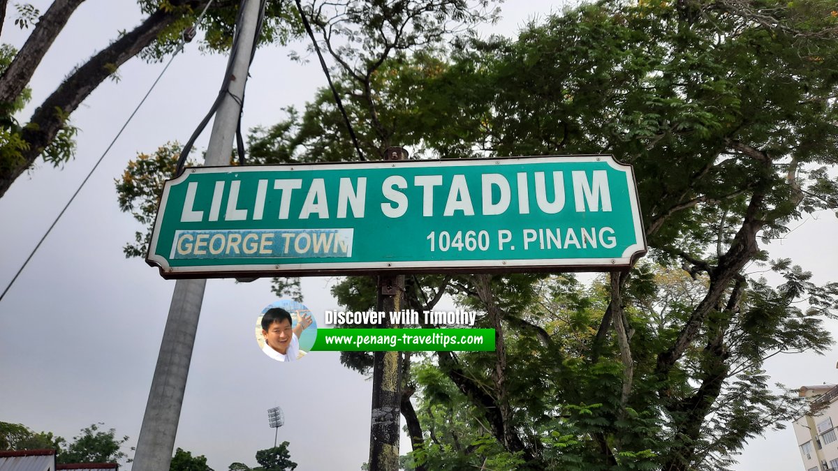 Lilitan Stadium roadsign