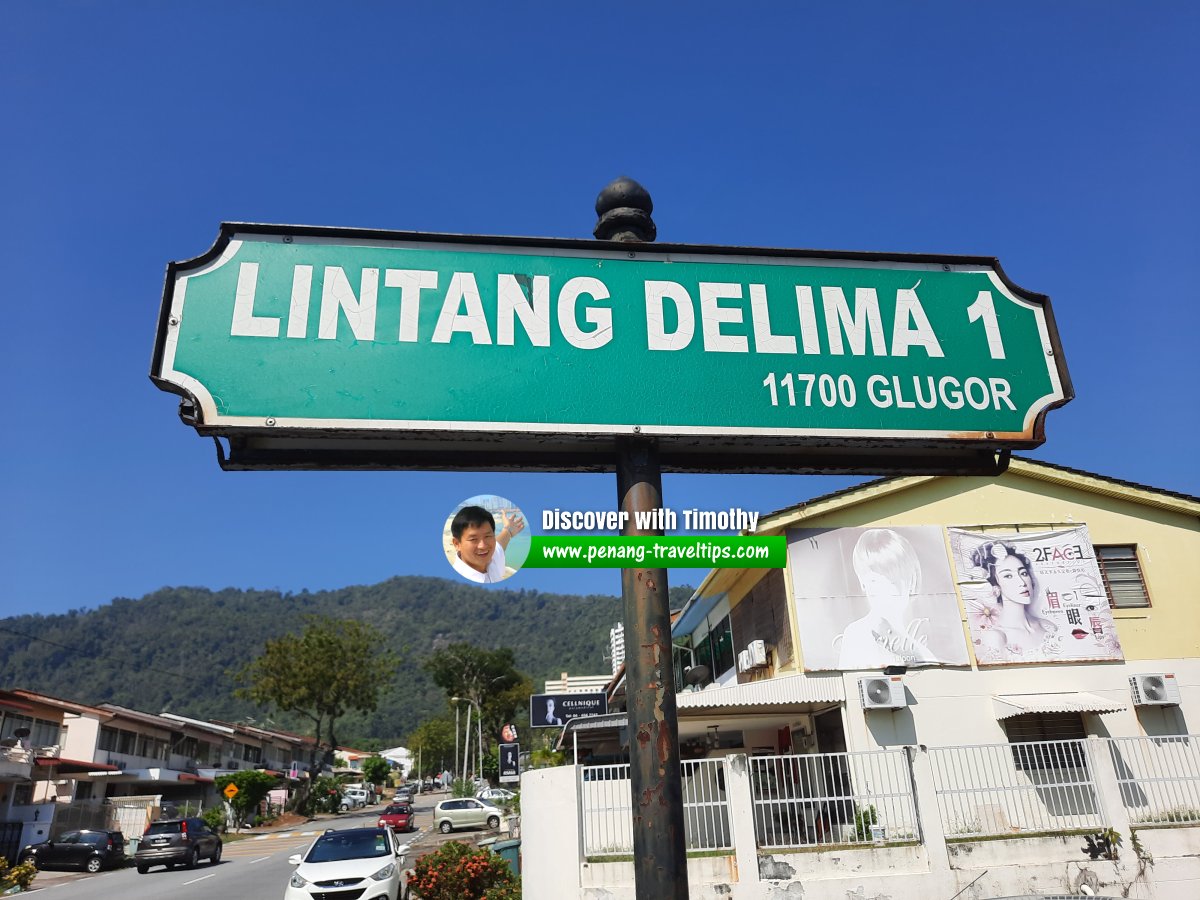 Lintang Delima 1 roadsign