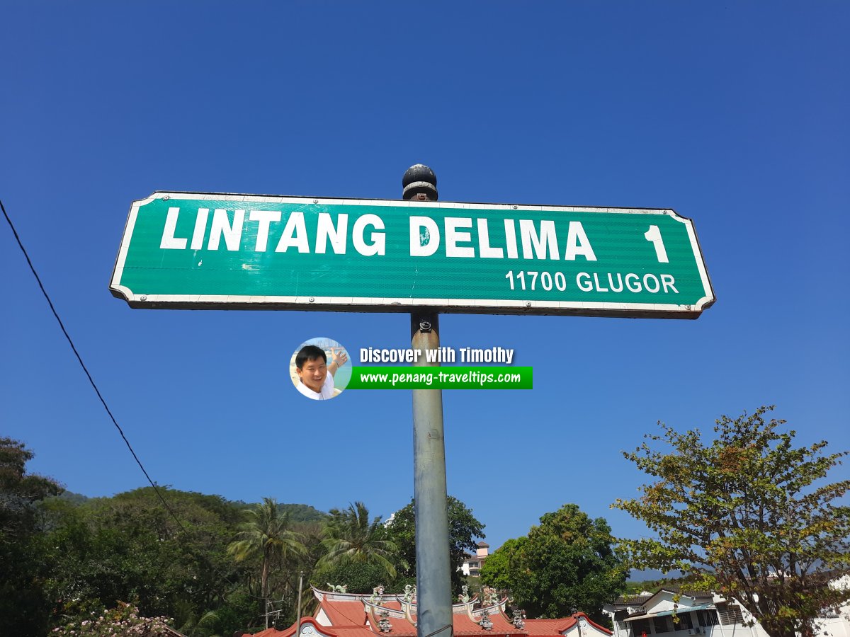 Lintang Delima 1 roadsign