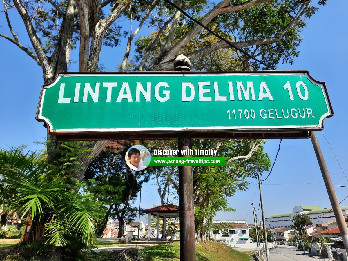 Lintang Delima 10 roadsign