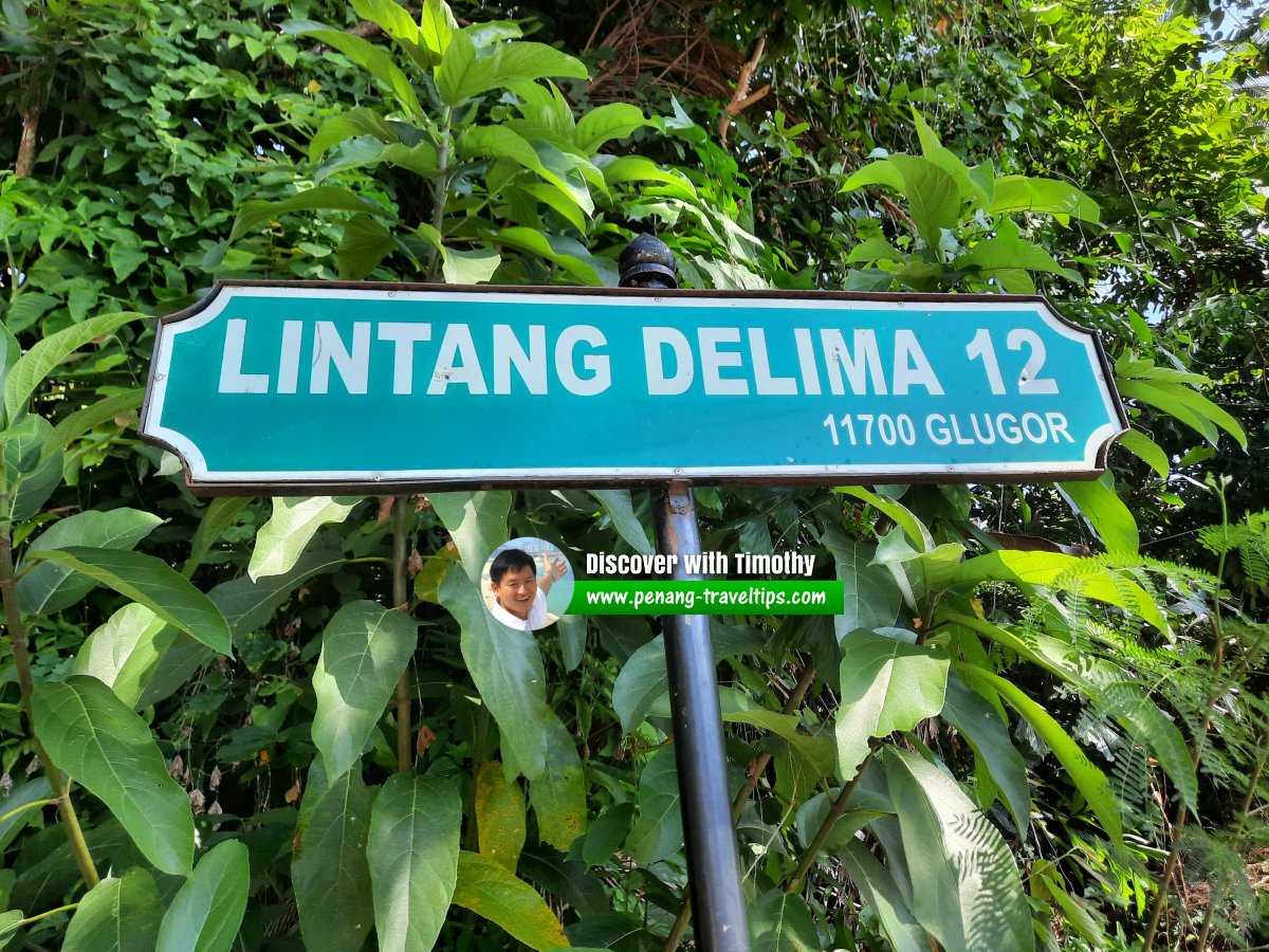 Lintang Delima 12 roadsign