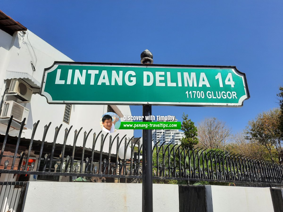Lintang Delima 14 roadsign