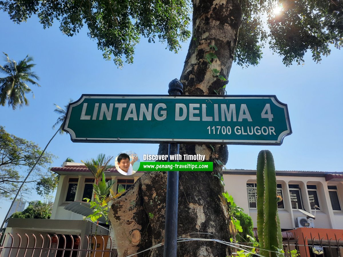 Lintang Delima 4 roadsign