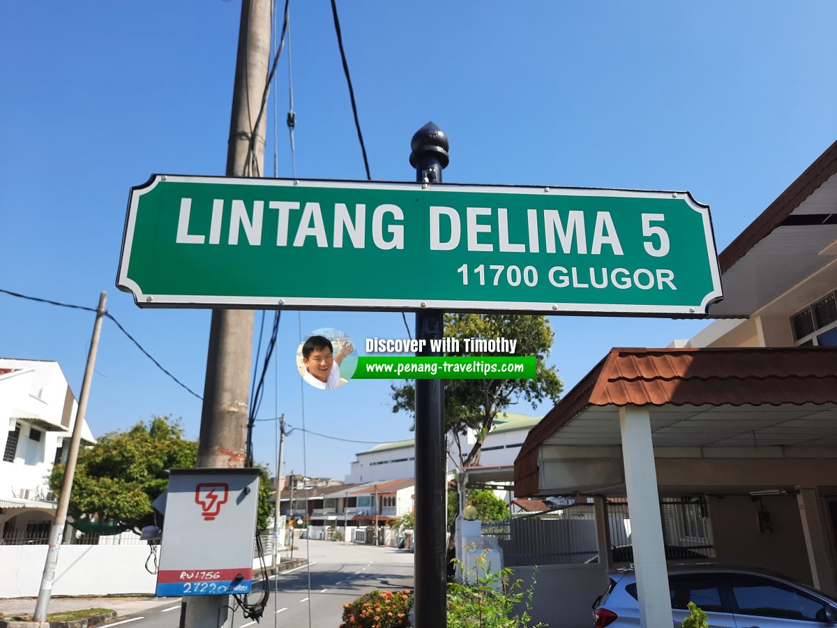 Lintang Delima 5 roadsign