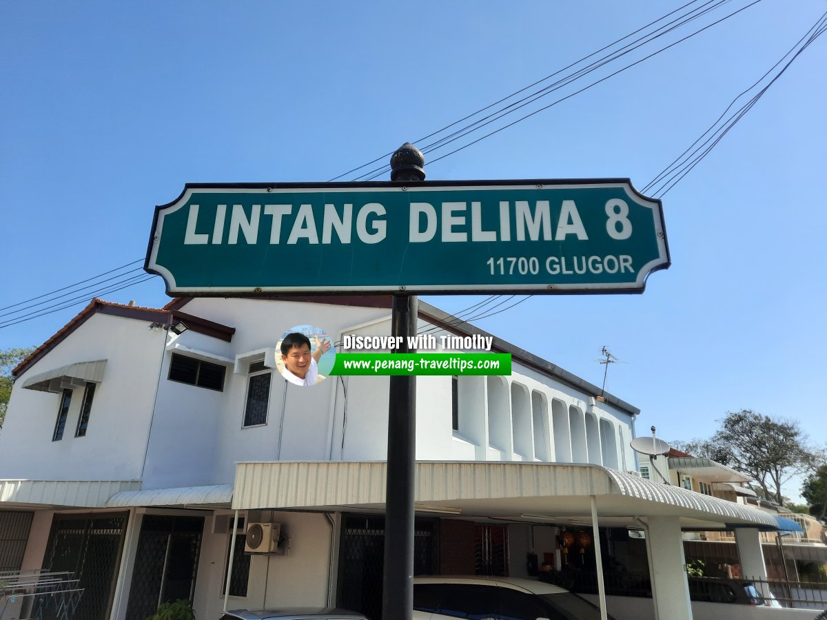Lintang Delima 8 roadsign