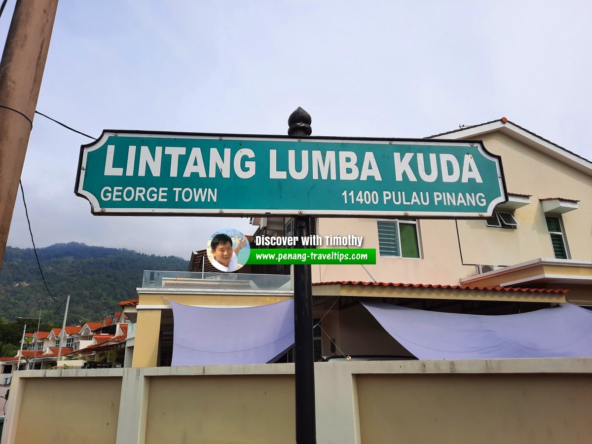 Lintang Lumba Kuda roadsign