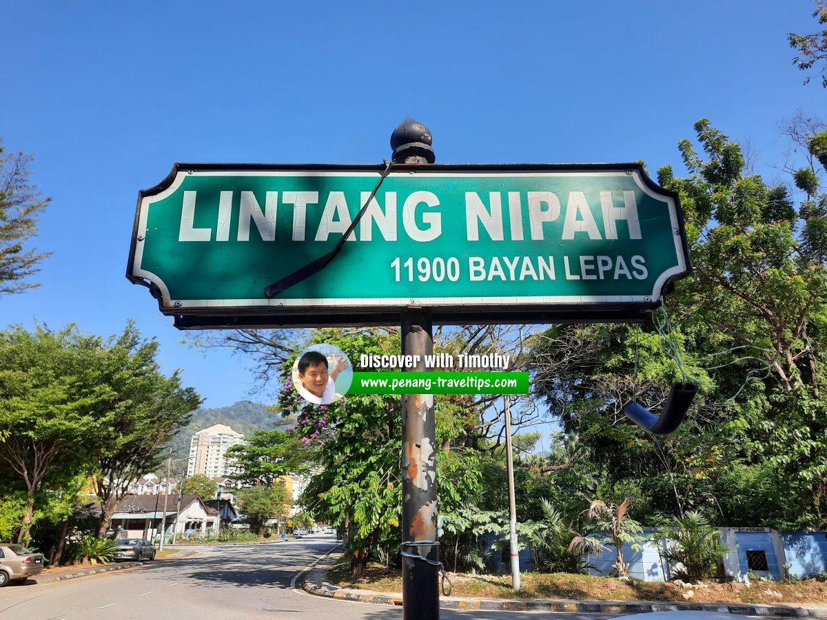 Lintang Nipah roadsign