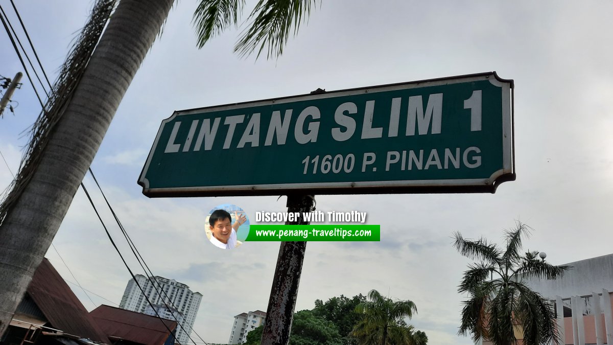 Lintang Slim 1 roadsign