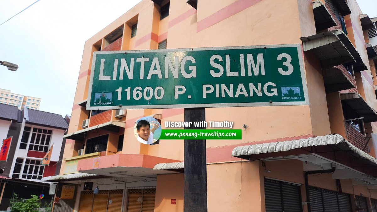 Lintang Slim 3 roadsign