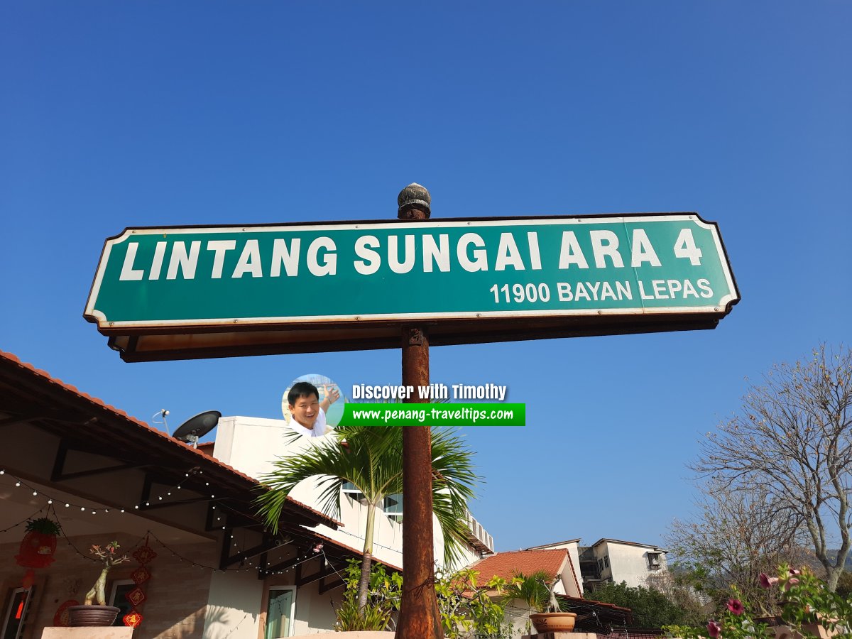 Lintang Sungai Ara 4 roadsign