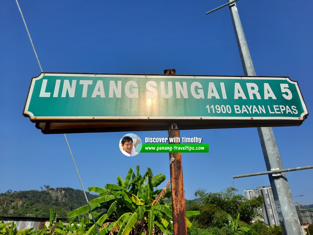 Lintang Sungai Ara 5 roadsign