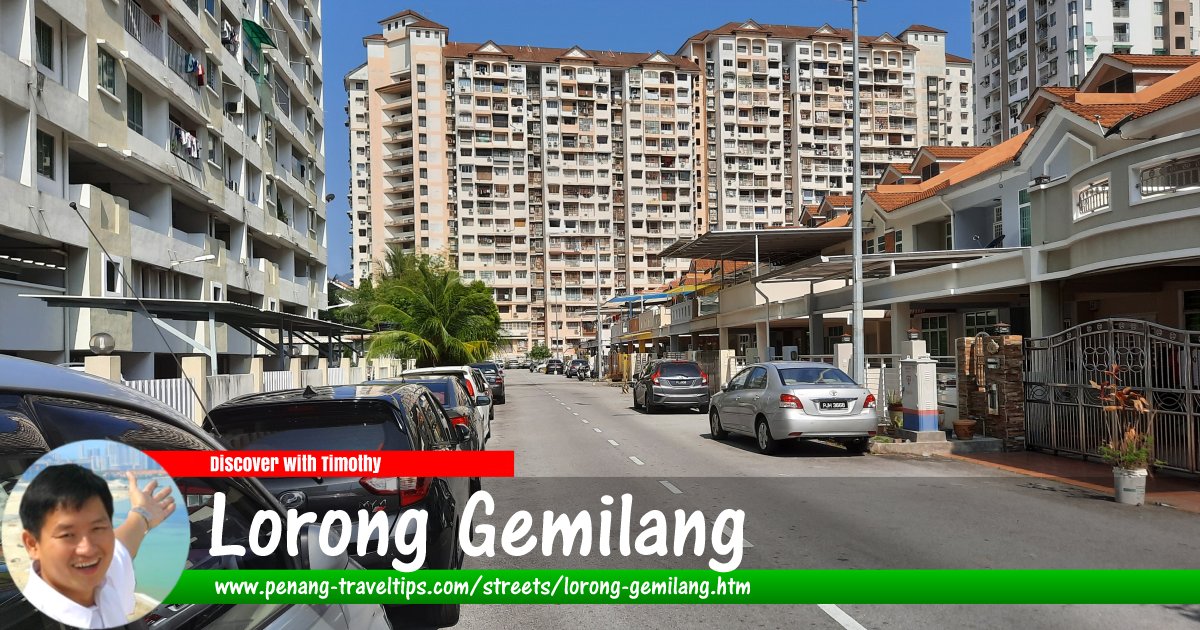 Lorong Gemilang, Jelutong, Penang