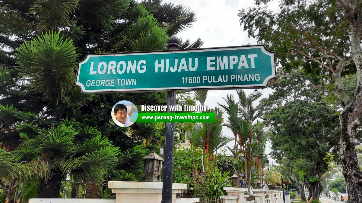 Lorong Hijau Empat roadsign