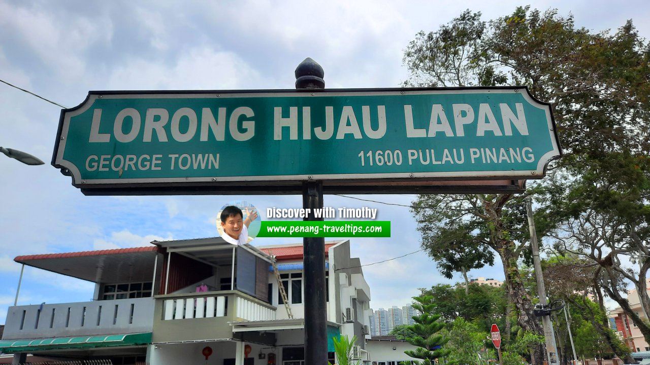 Lorong Hijau Lapan roadsign