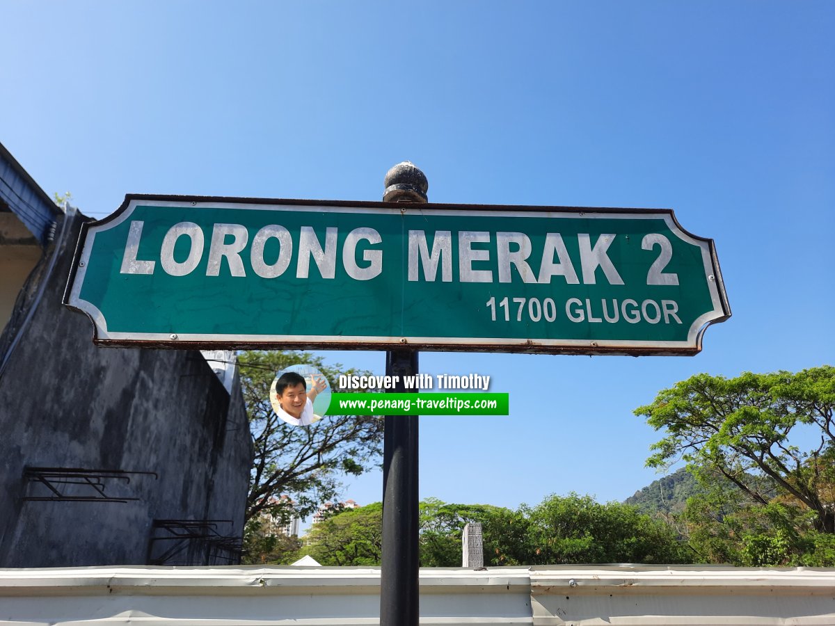 Lorong Merak 2 roadsign