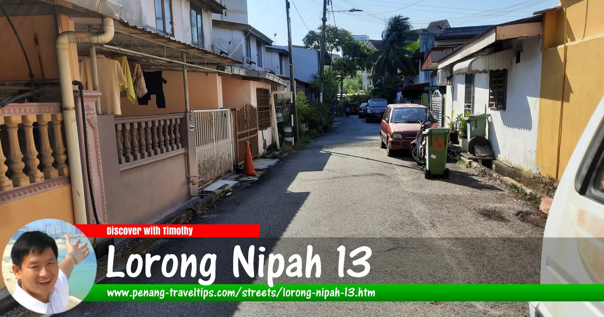 Lorong Nipah 13, Sungai Dua, Penang