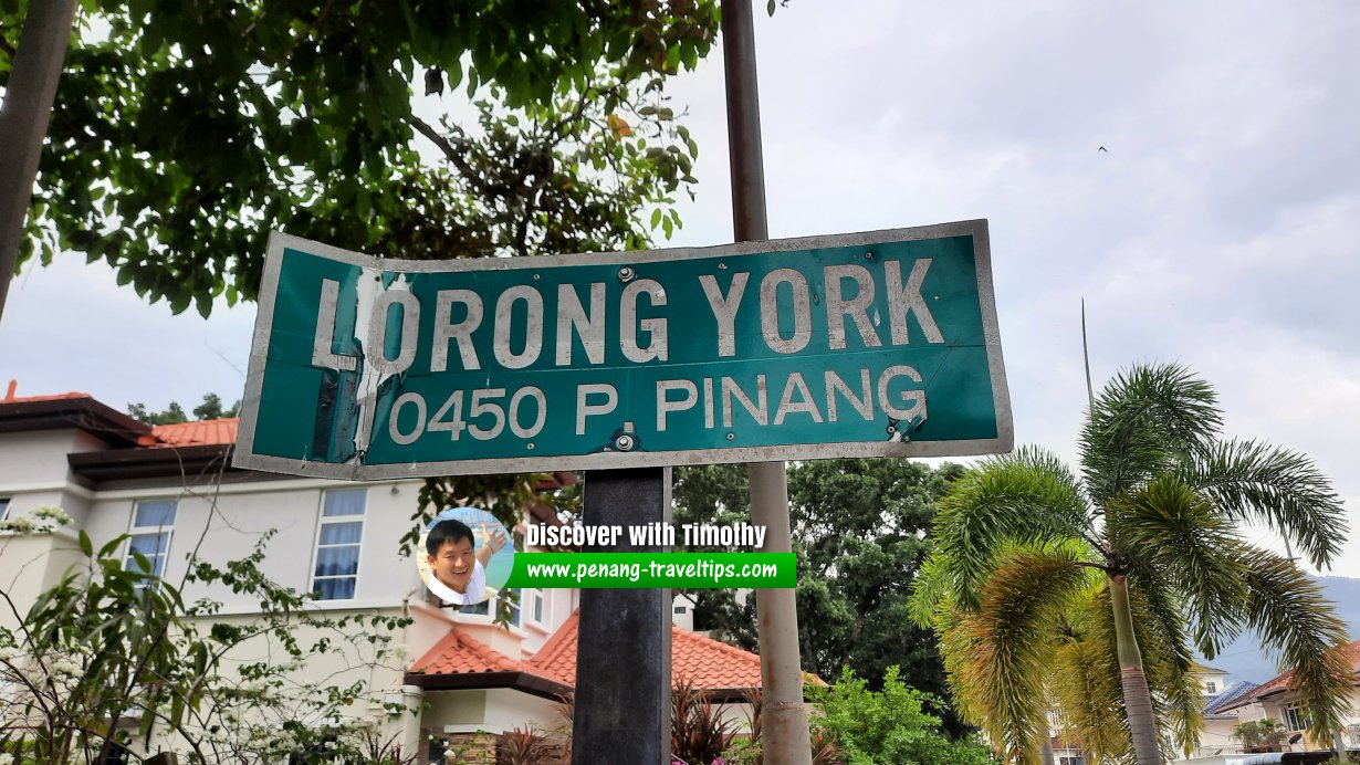 Lorong York roadsign