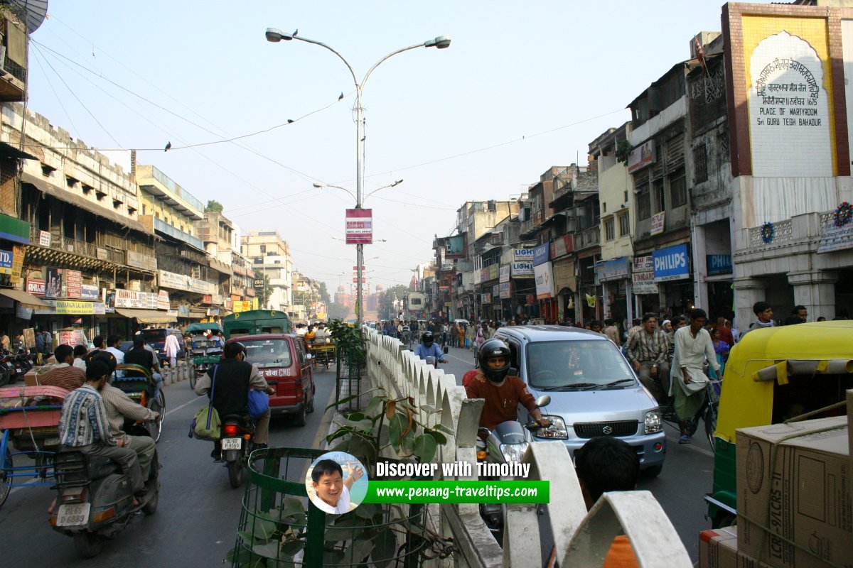 A busy street in New Delhi