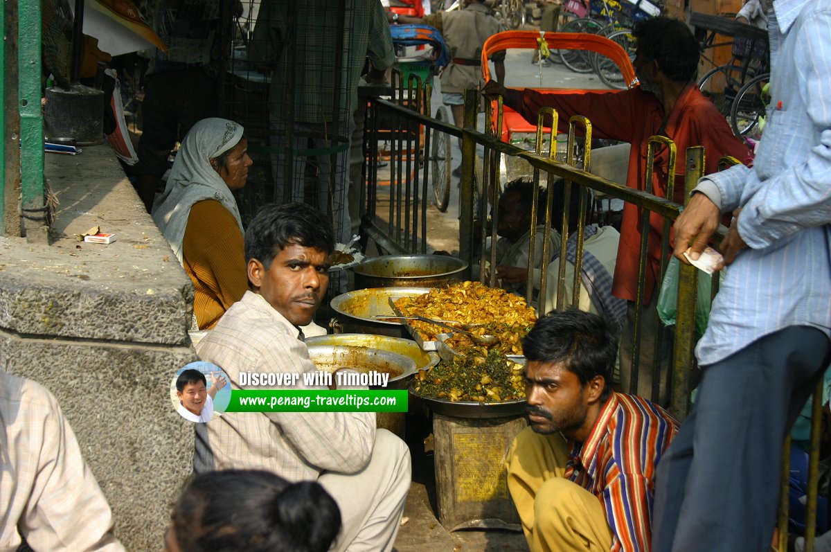 Roadside hawker in New Delhi