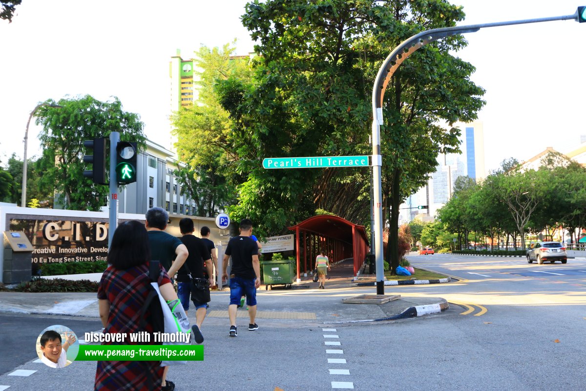 Pearl's Hill Terrace roadsign