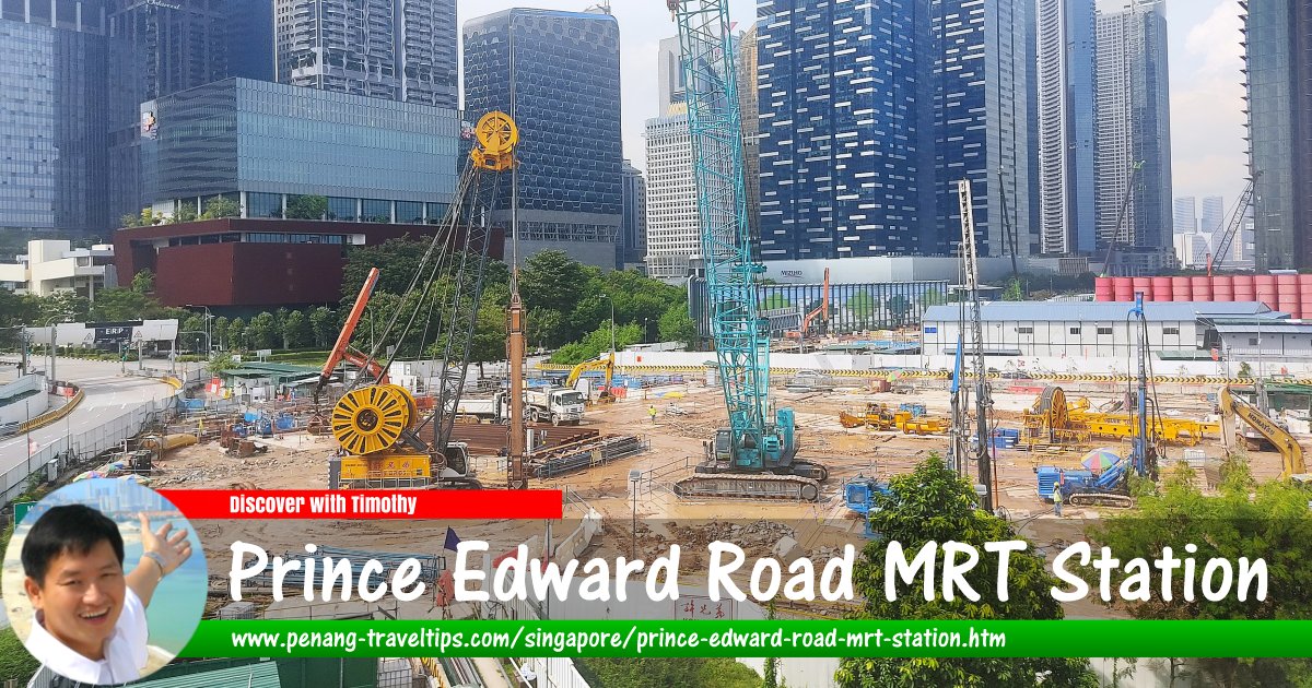 Prince Edward Road MRT Station under construction