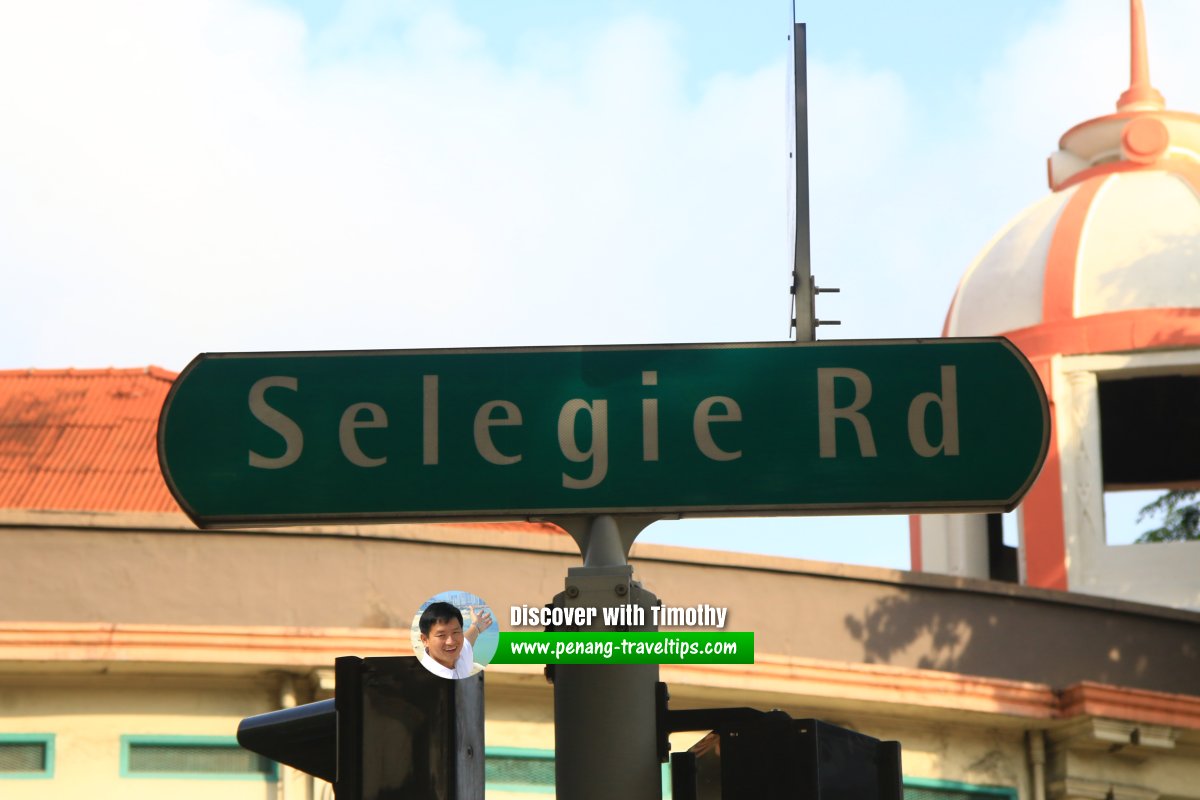 Selegie Road roadsign
