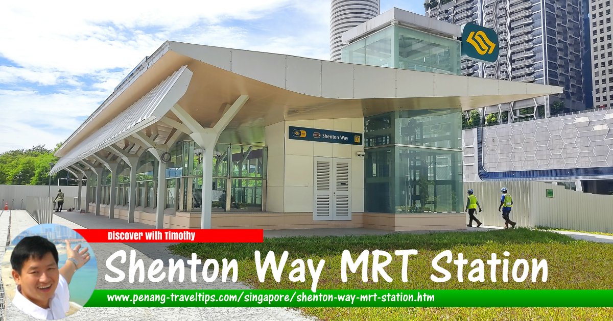 Shenton Way MRT Station under construction