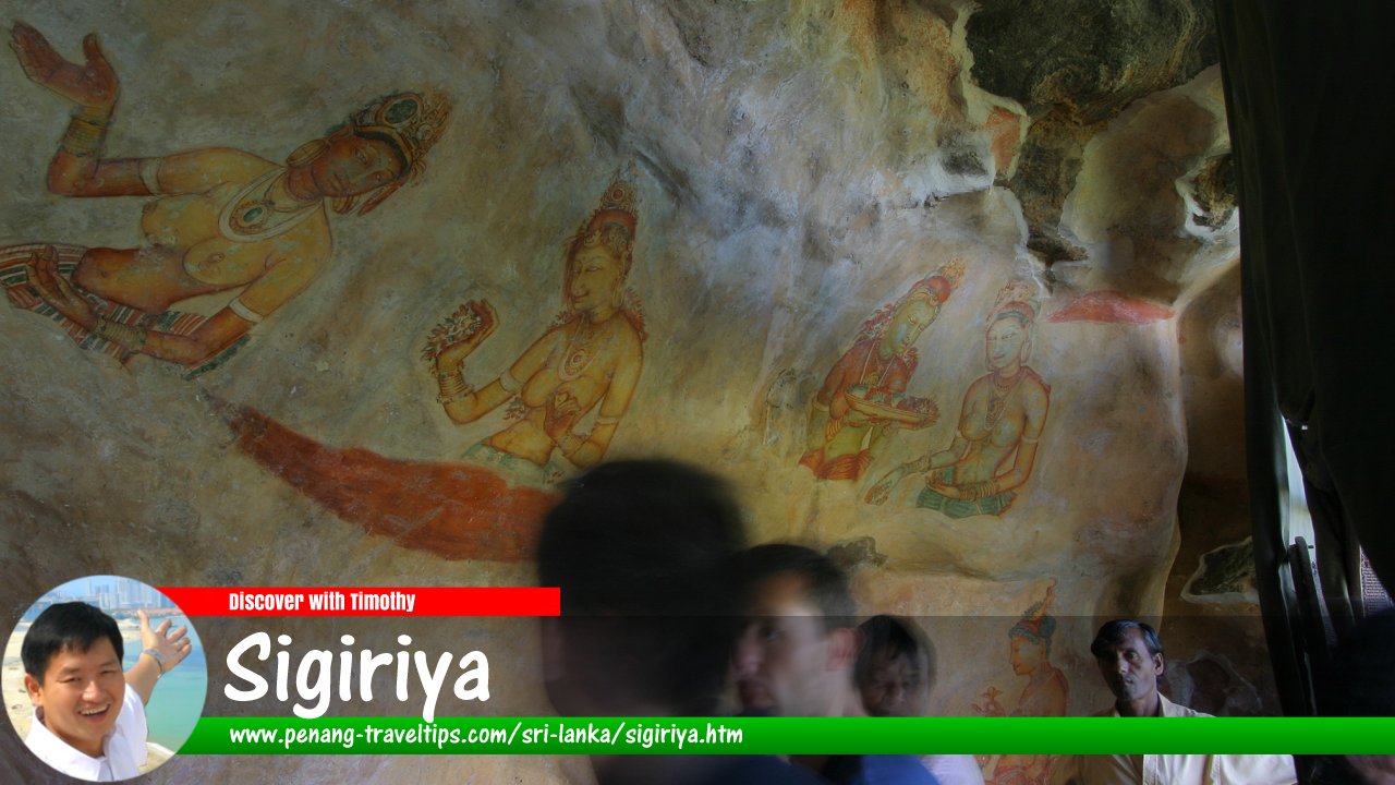 Ancient wall murals at Sigiriya, Sri Lanka
