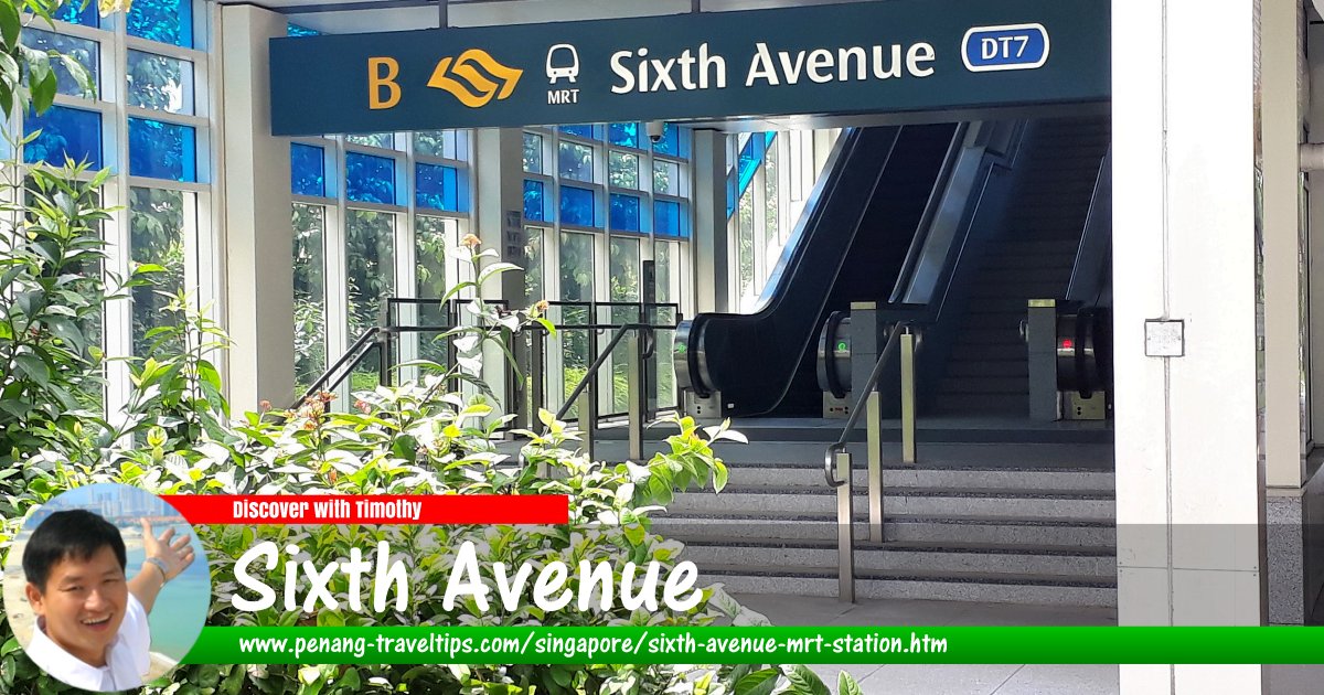 Sixth Avenue MRT Station, Singapore