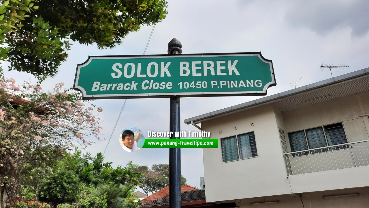 Solok Berek roadsign