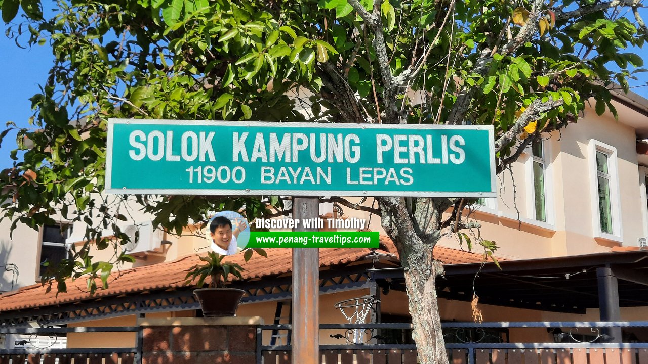 Solok Kampung Perlis roadsign