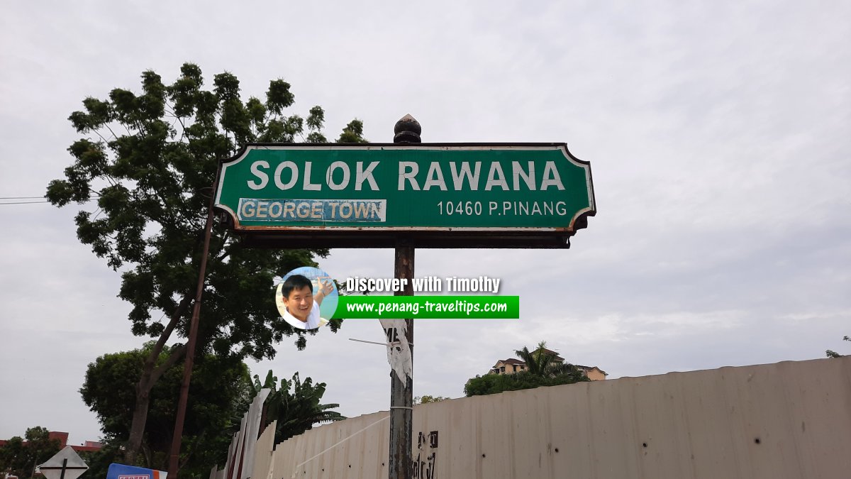 Solok Rawana roadsign
