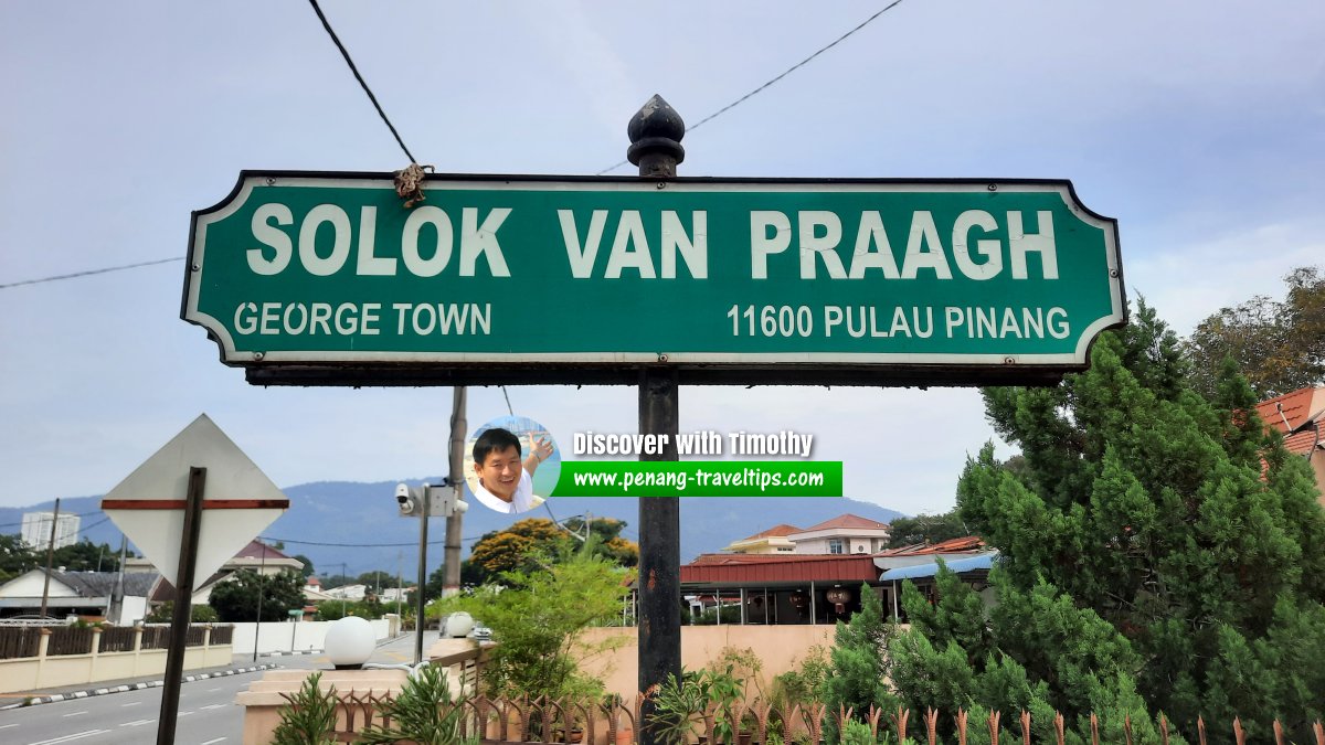 Solok Van Praagh roadsign