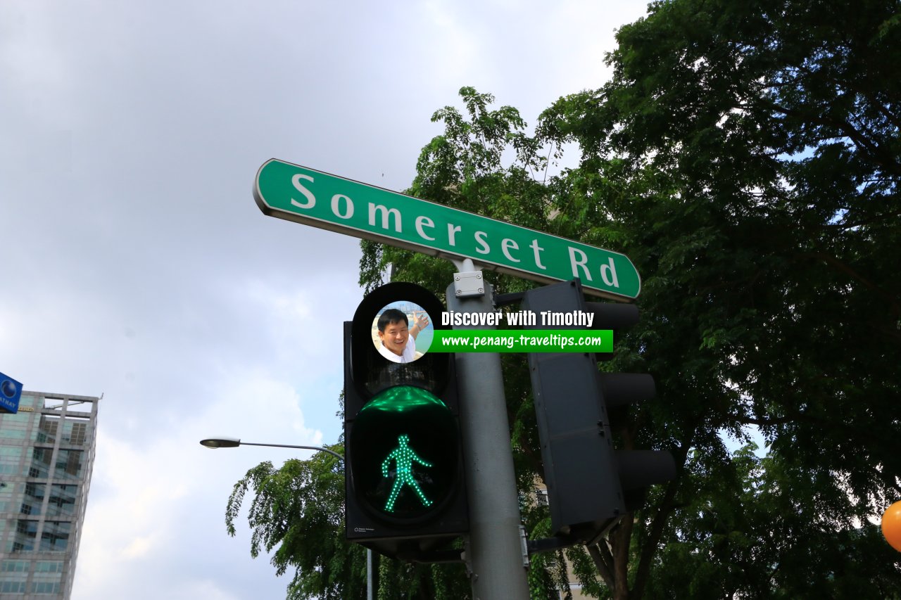 Somerset Road roadsign