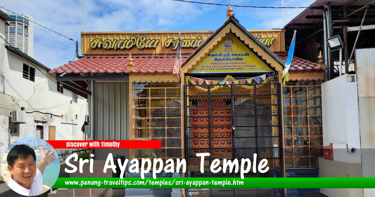 Sri Ayappan Temple, Lebuh Victoria, Penang