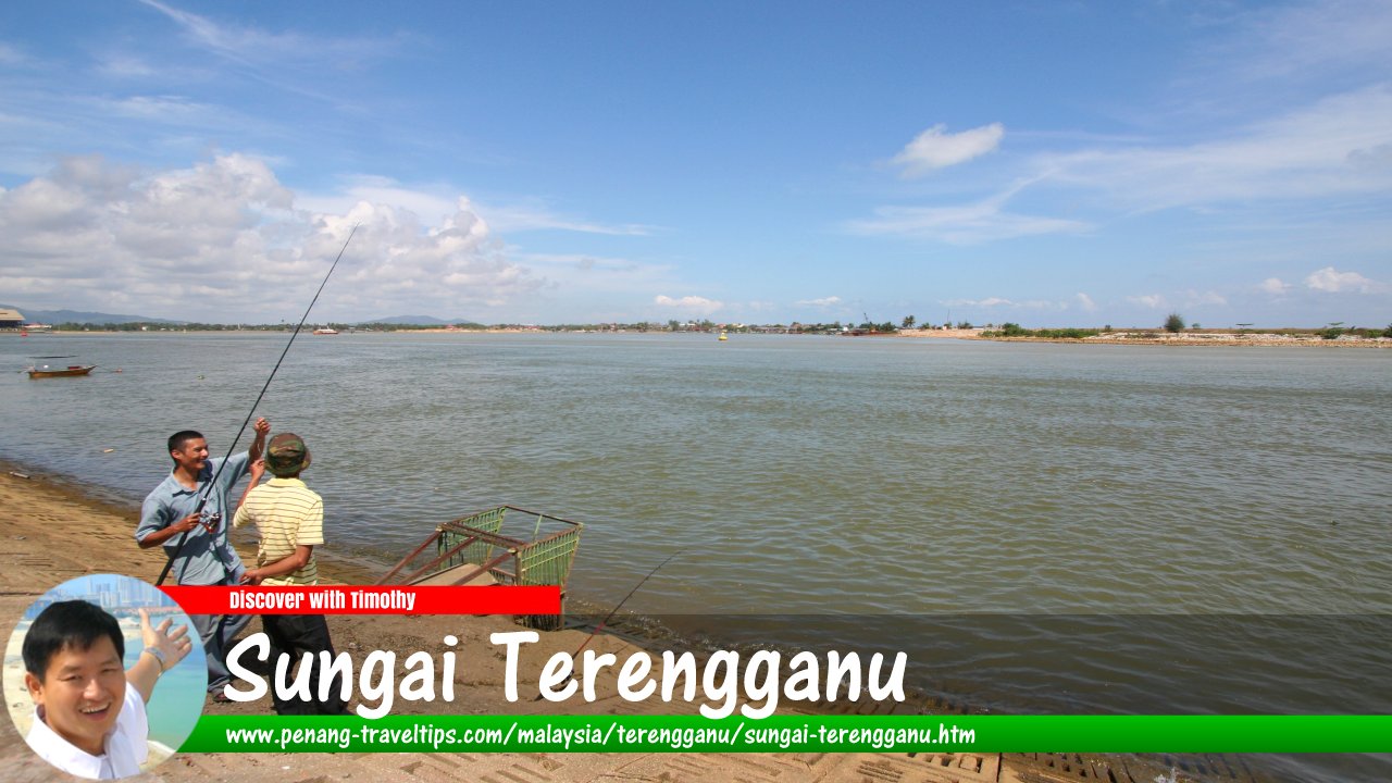 Anglers at the Terengganu River mouth