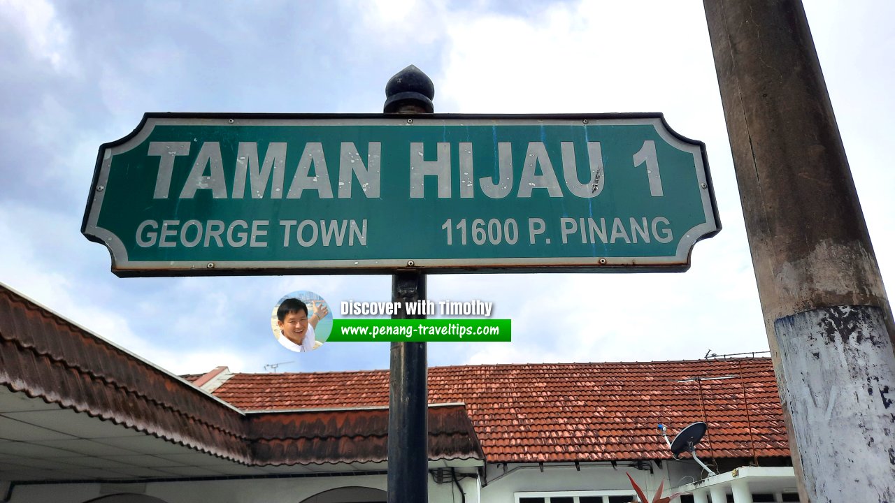 Taman Hijau 1 roadsign