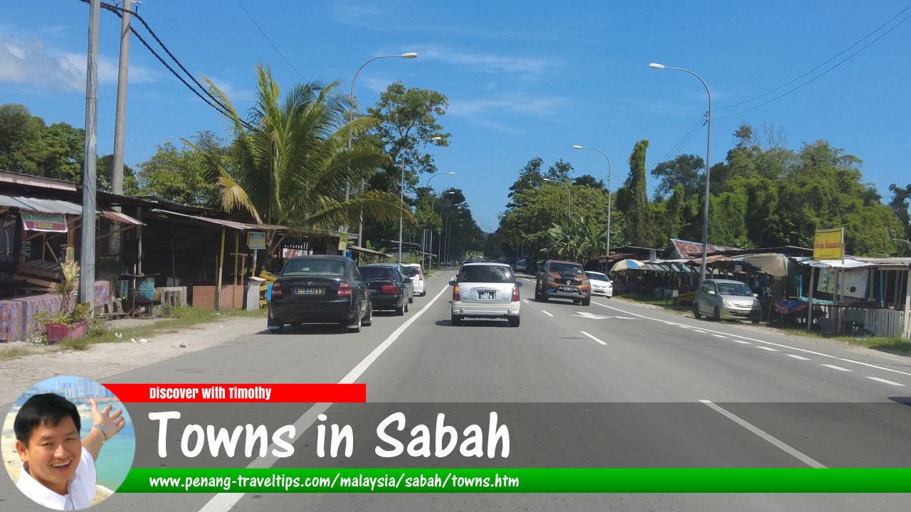 Towns in Sabah