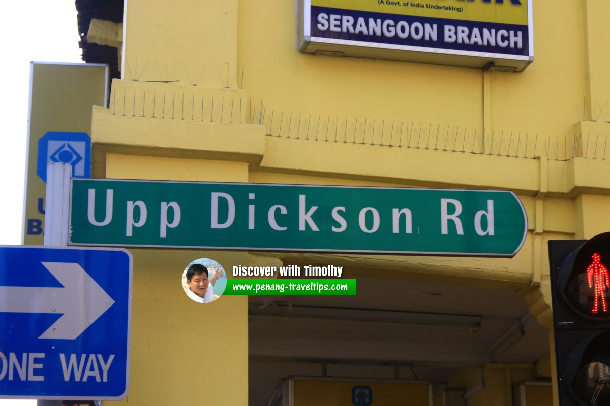 Upper Dickson Road roadsign