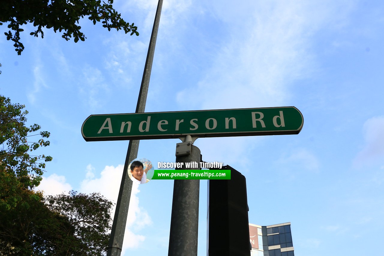 Anderson Road roadsign