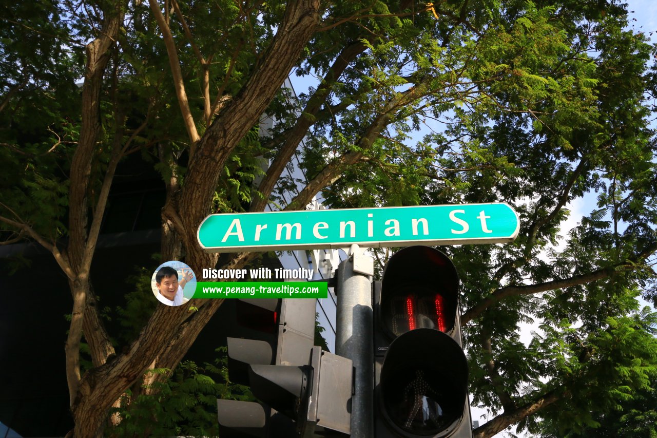 Armenian Street roadsign, Singapore