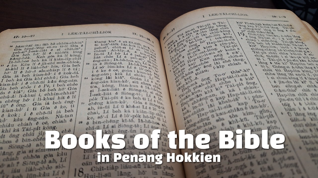 Books of the Bible in Penang Hokkien