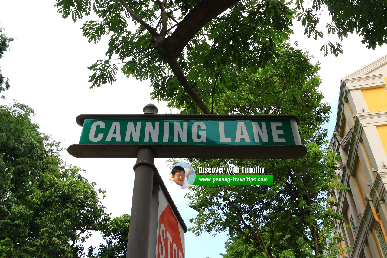 Canning Lane roadsign