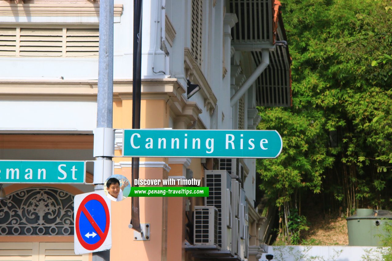 Canning Rise roadsign