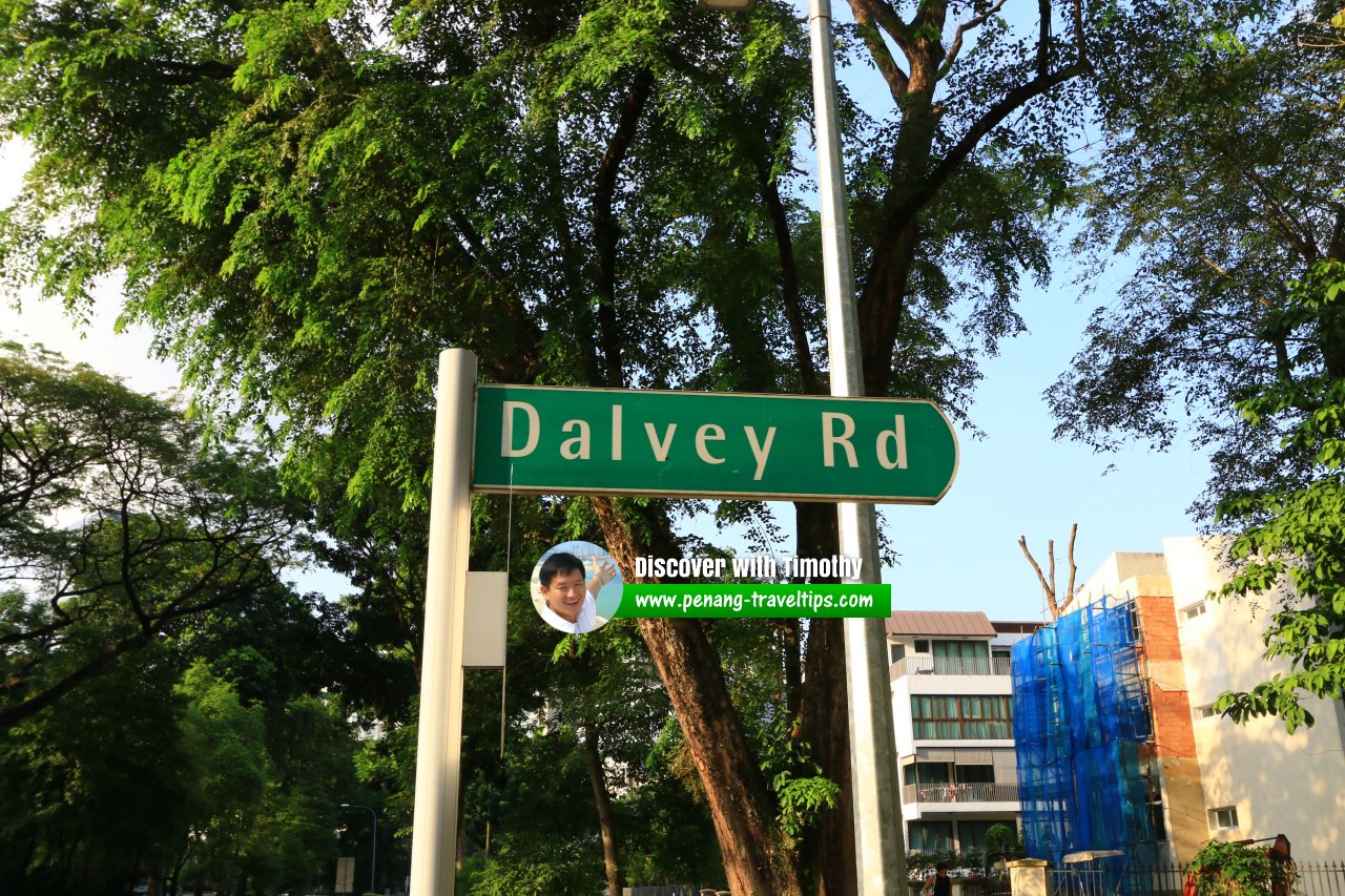 Dalvey Road roadsign