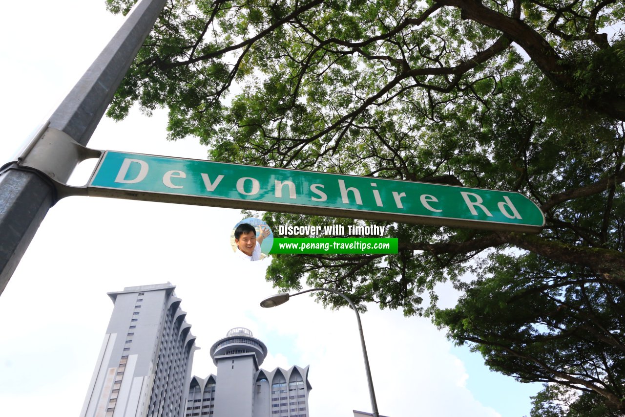 Devonshire Road roadsign, Singapore